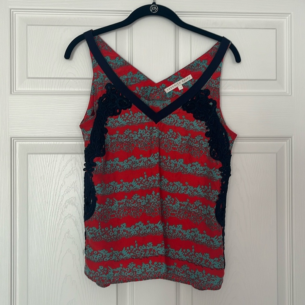 Veronica Beard Silk Blouse Tank